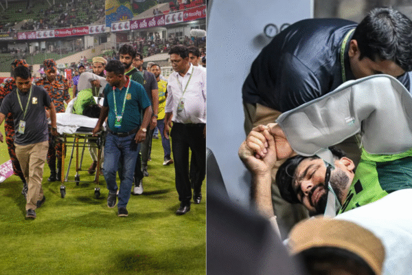 Hussain Talat Injury Update- Pakistan All-Rounder Stretchered Off and Taken to Hospital After Nasty Shoulder Injury in BAN vs PAK 2nd ODI
