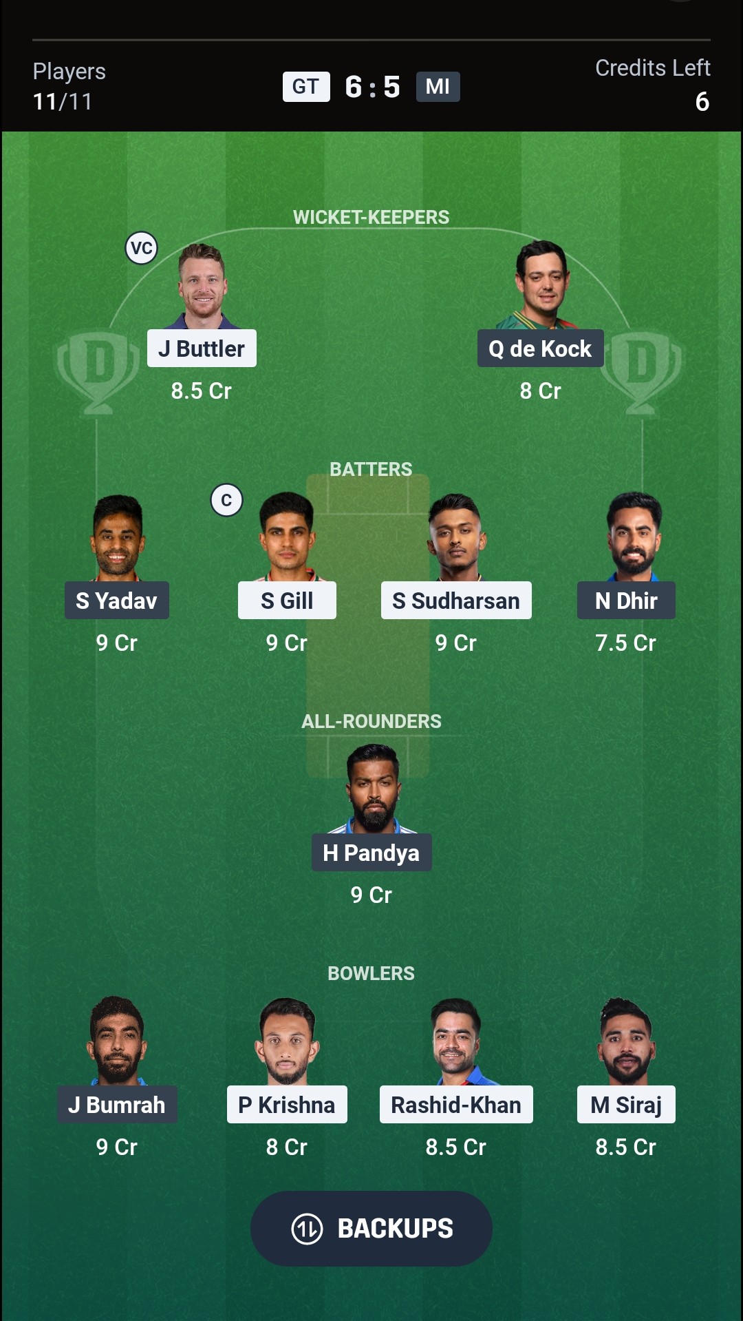 GT vs MI Dream11 Prediction Today IPL 2026 Match 30 Playing XI