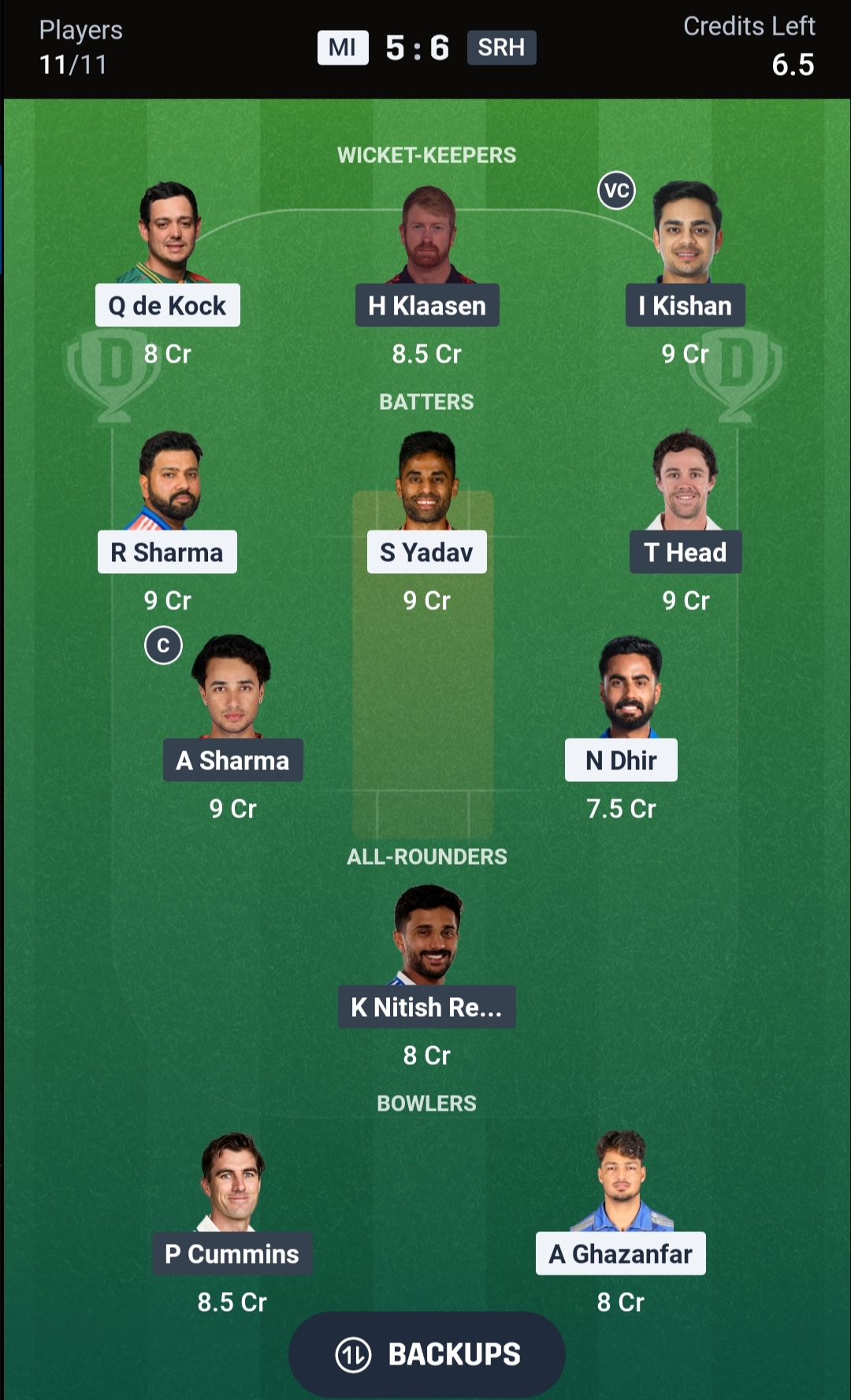 MI vs SRH Dream11 Prediction Today IPL 2026 Match 41 Playing XI