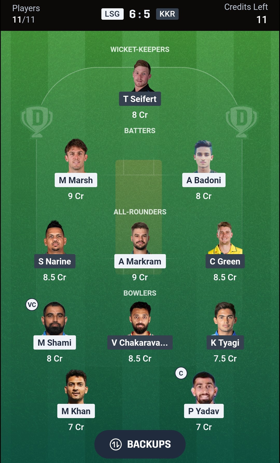 LSG vs KKR Dream11 Prediction Today IPL 2026 Match 38 Playing XI