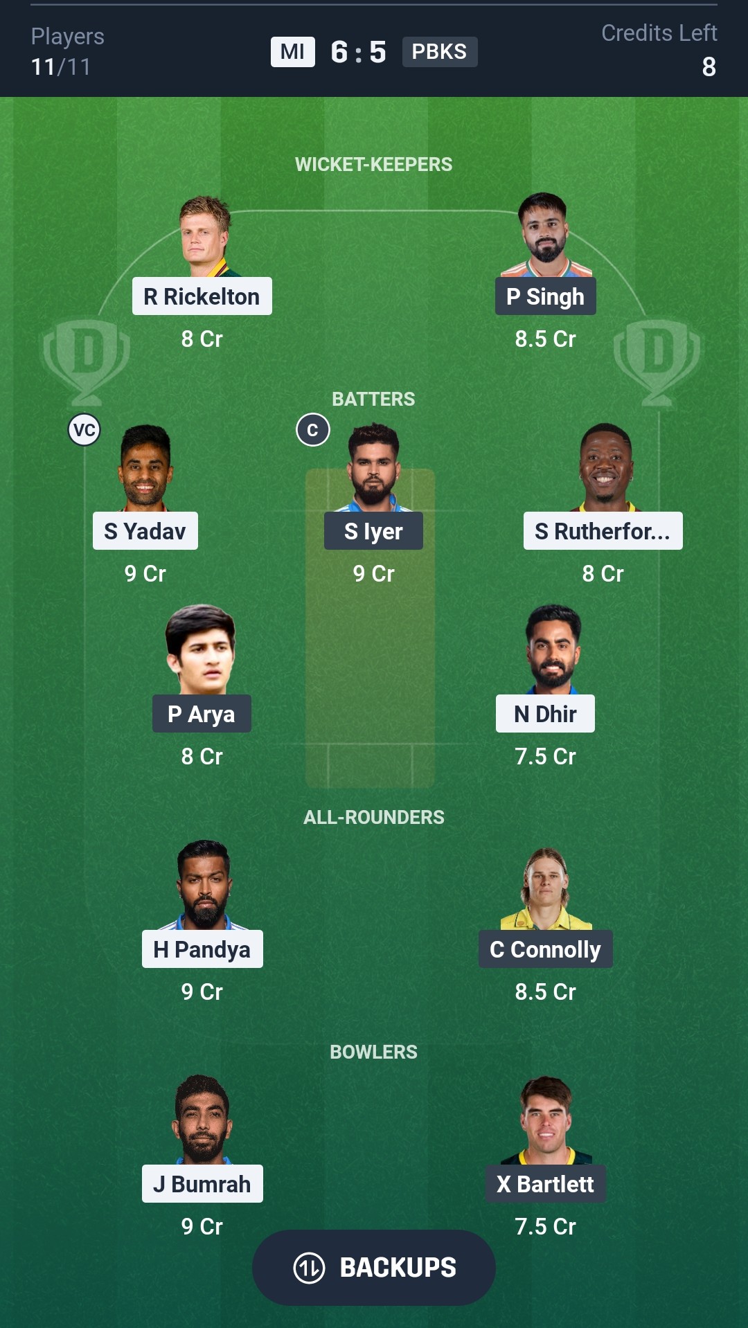 MI vs PBKS Dream11 Prediction Today IPL 2026 Match 24 Playing XI