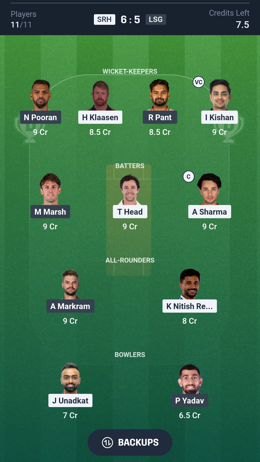 SRH vs LSG Dream11 Prediction Today IPL 2026 Match 10 Playing XI