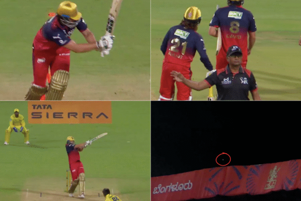 Tim David Sends Ball out of Chinnaswamy Enroute Explosive 70*(25) After Lifeline From Anshul Kamboj in RCB vs CSK IPL 2026 [WATCH]