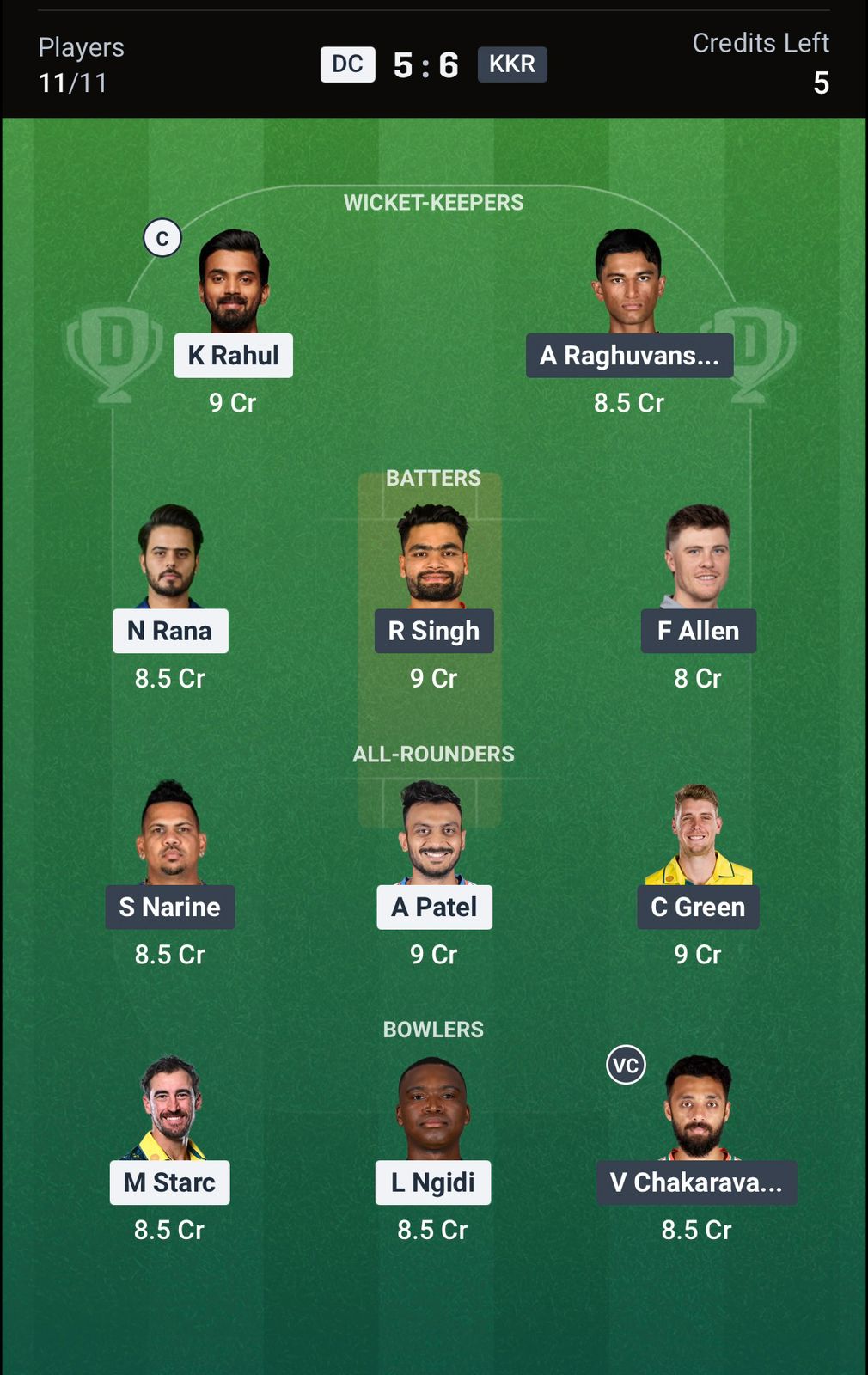 DC vs KKR Dream11 Prediction Today, IPL 2026 Match 51 Playing XI 