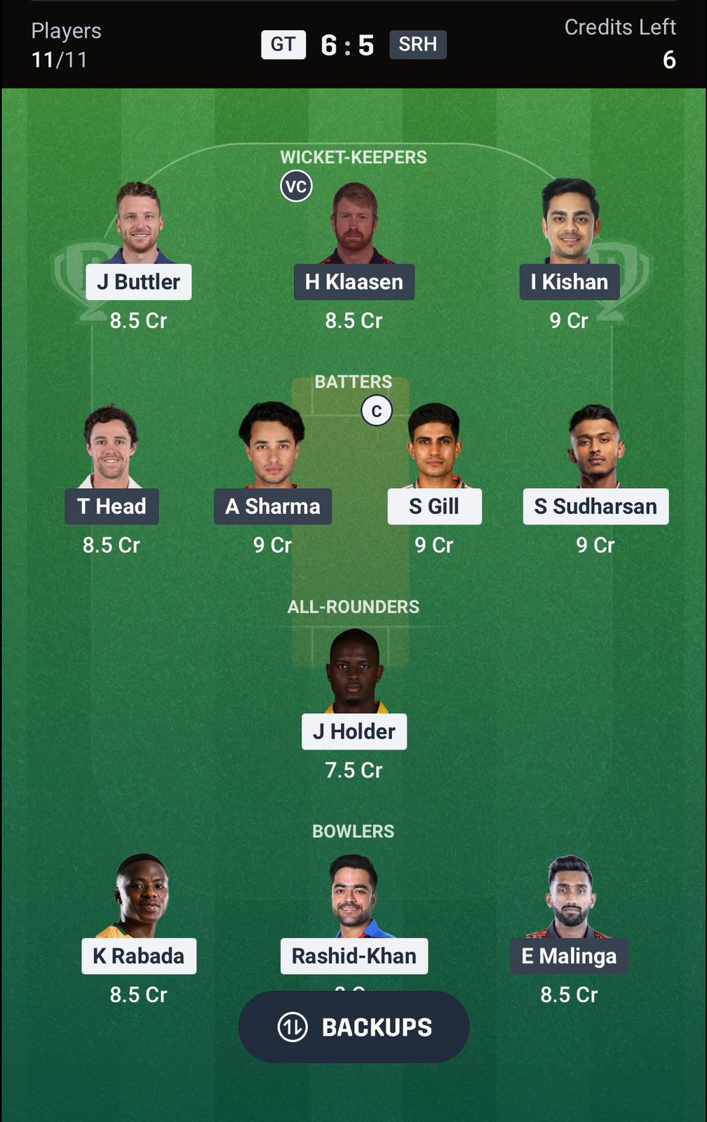 GT vs SRH Dream11 Prediction Today, IPL 2026 Match 56 Playing XI 